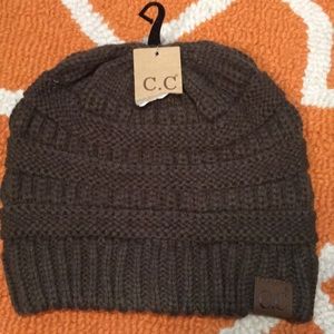 CC beanie cable knit